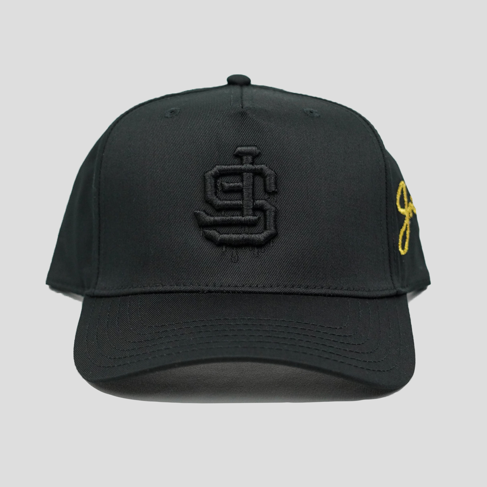 SF Dripping Snapback Hat (BLACK/BLACK)